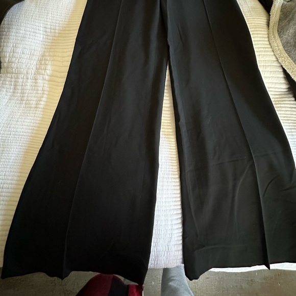 Paige Black Label All Season Stretch Wool Wide Legged Pants - Sz 2 - Picture 3 of 7